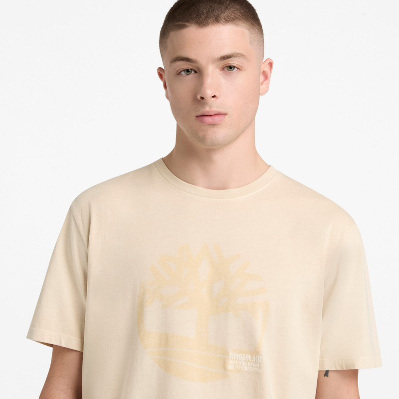 Men's Garment Dyed Logo Graphic T-Shirt 8