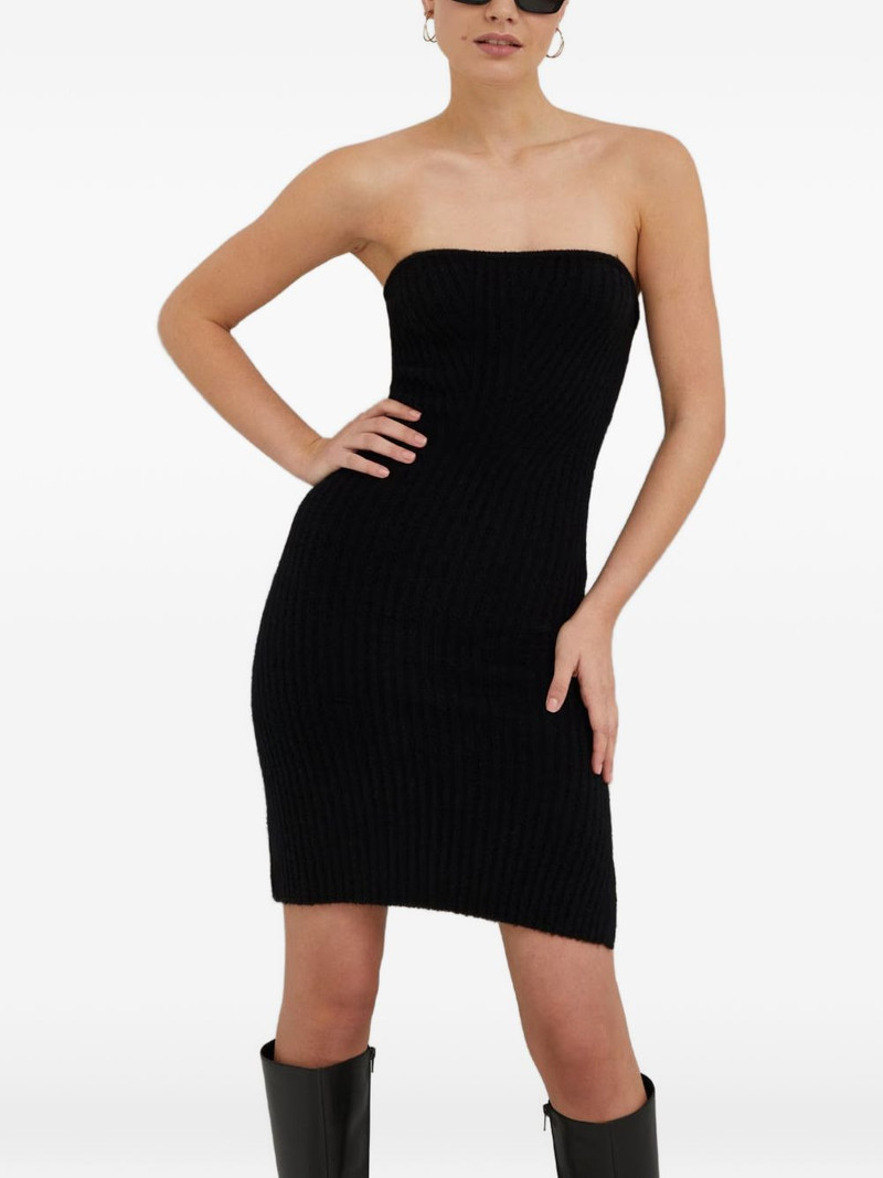 rib strapless mini dress 1