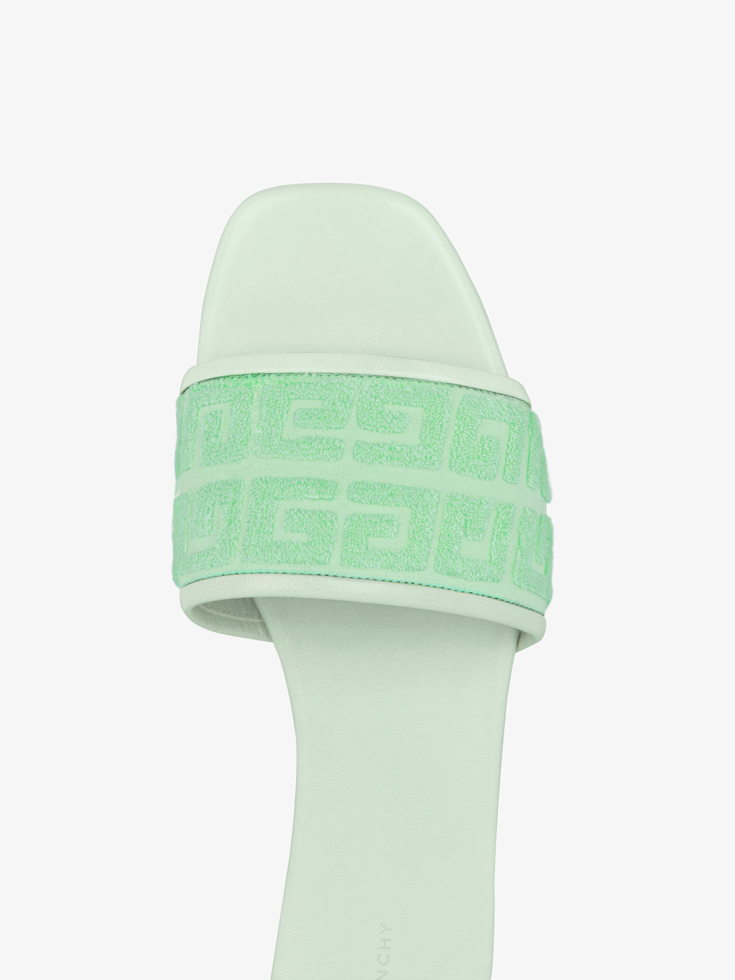 4G FLAT MULES IN 4G COTTON TOWELLING - 5