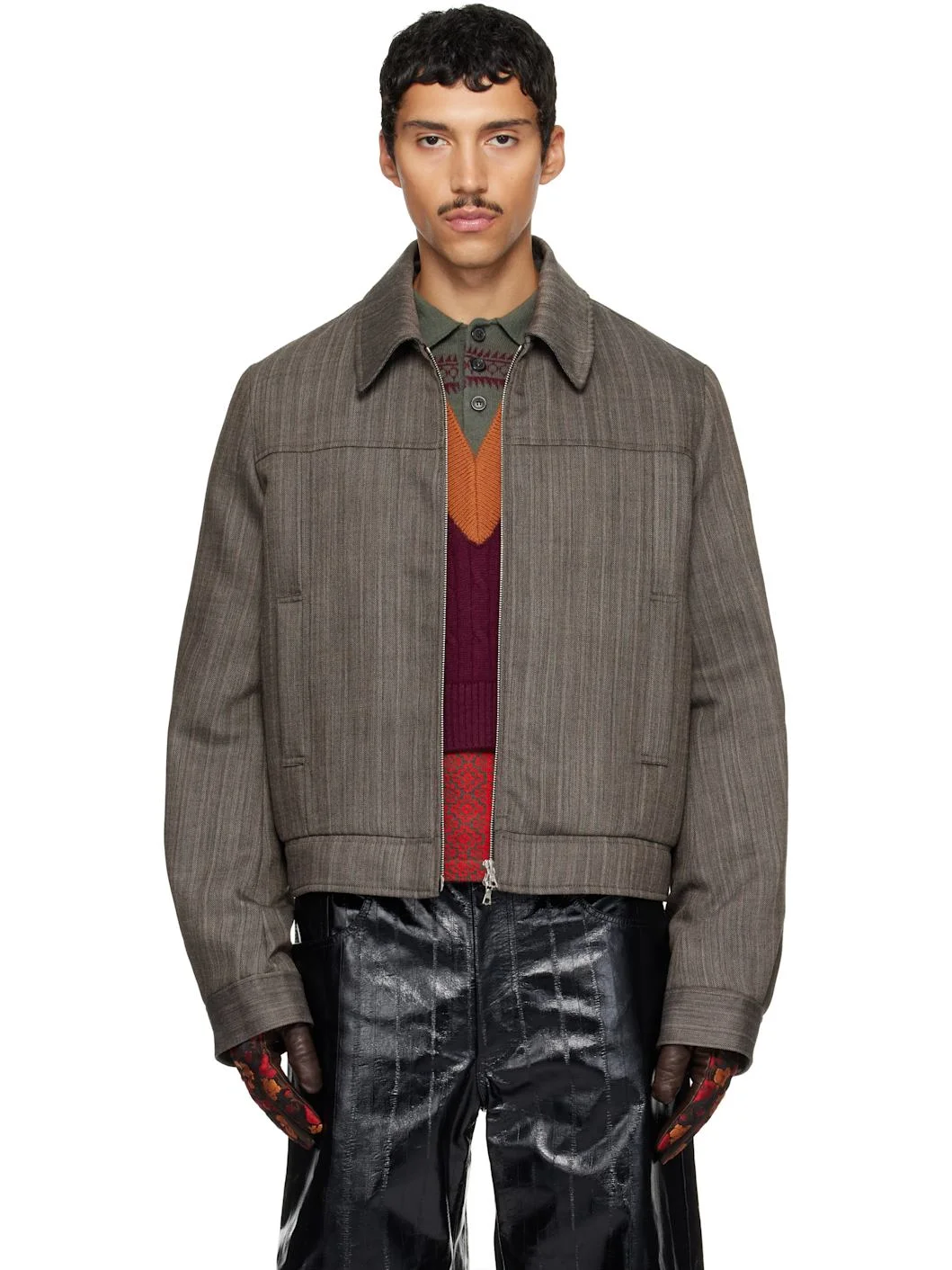 Brown Wool Jacket - 1