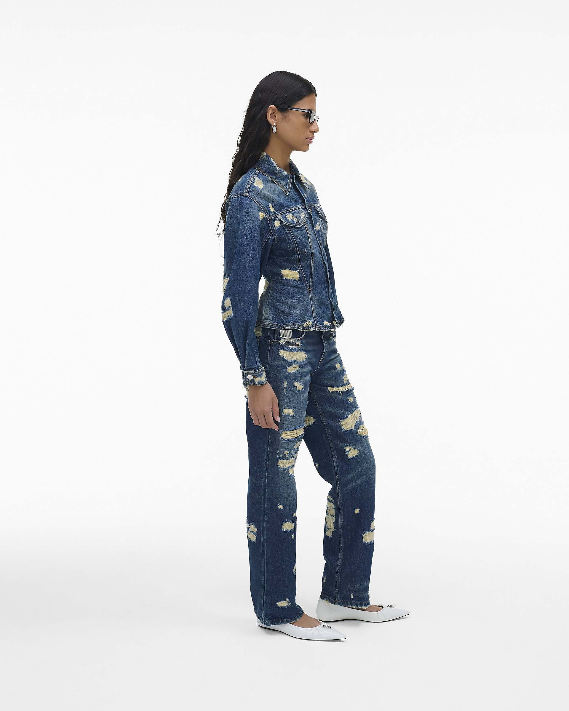 THE RIP AND REPAIR FLUTED DENIM JACKET - 3