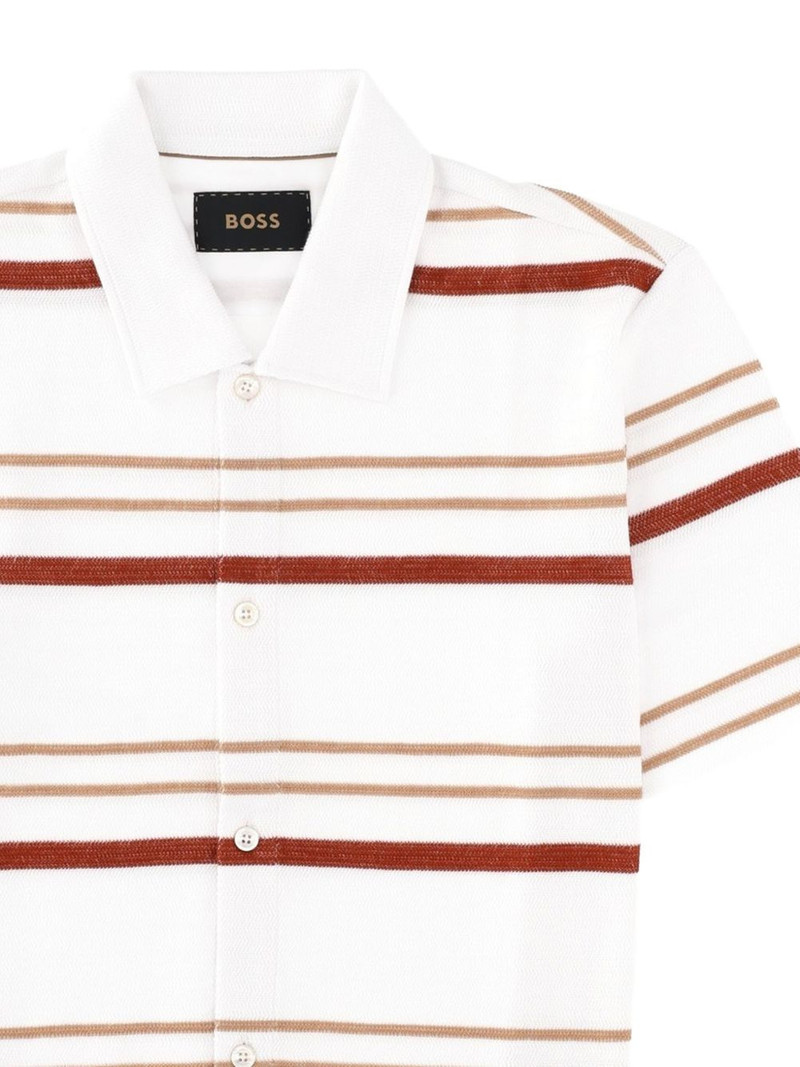 BOSS cotton striped polo shirt outlook
