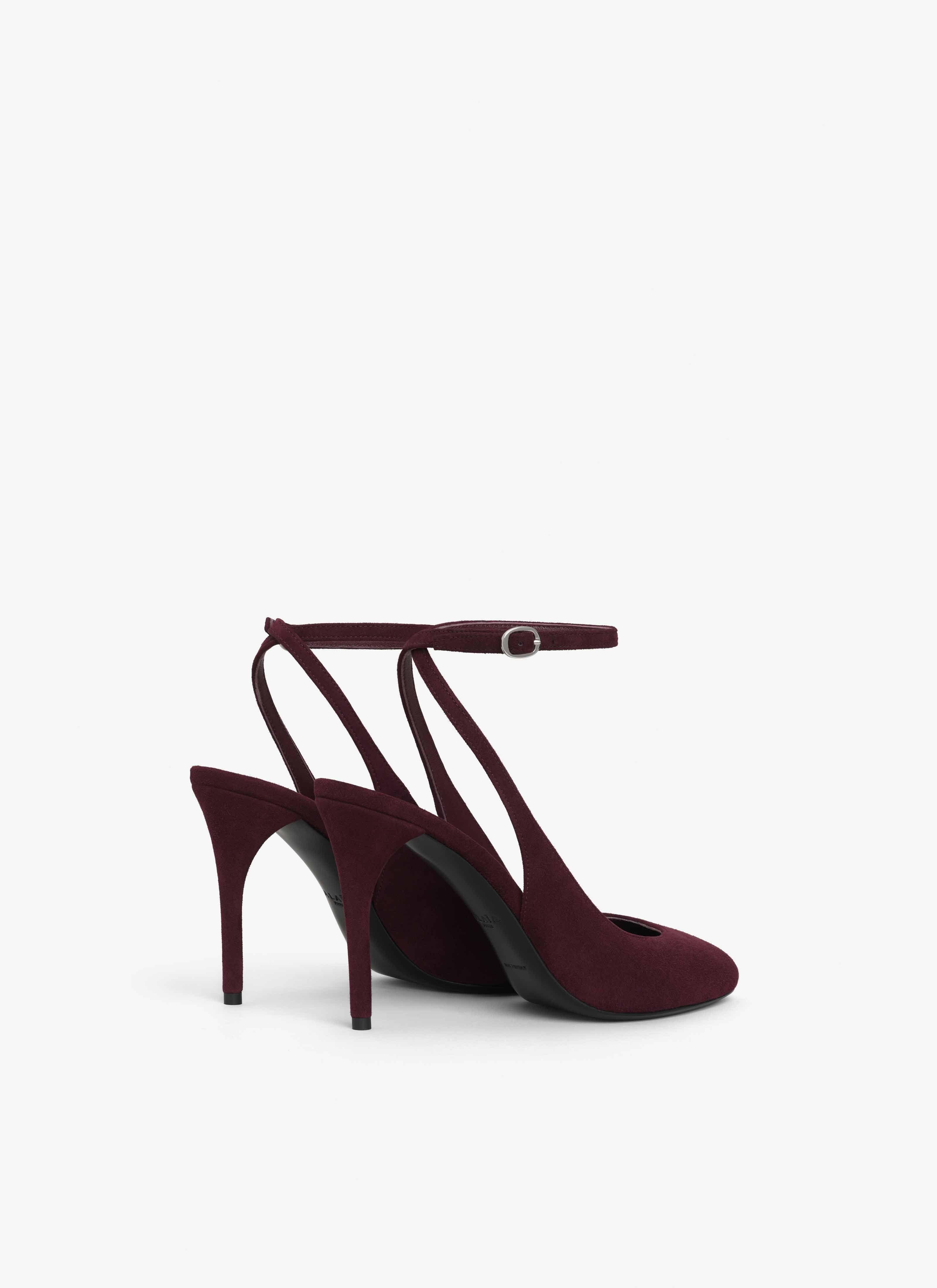 DECOLLETE SLINGBACKS IN  SUEDE GOATSKIN - 2