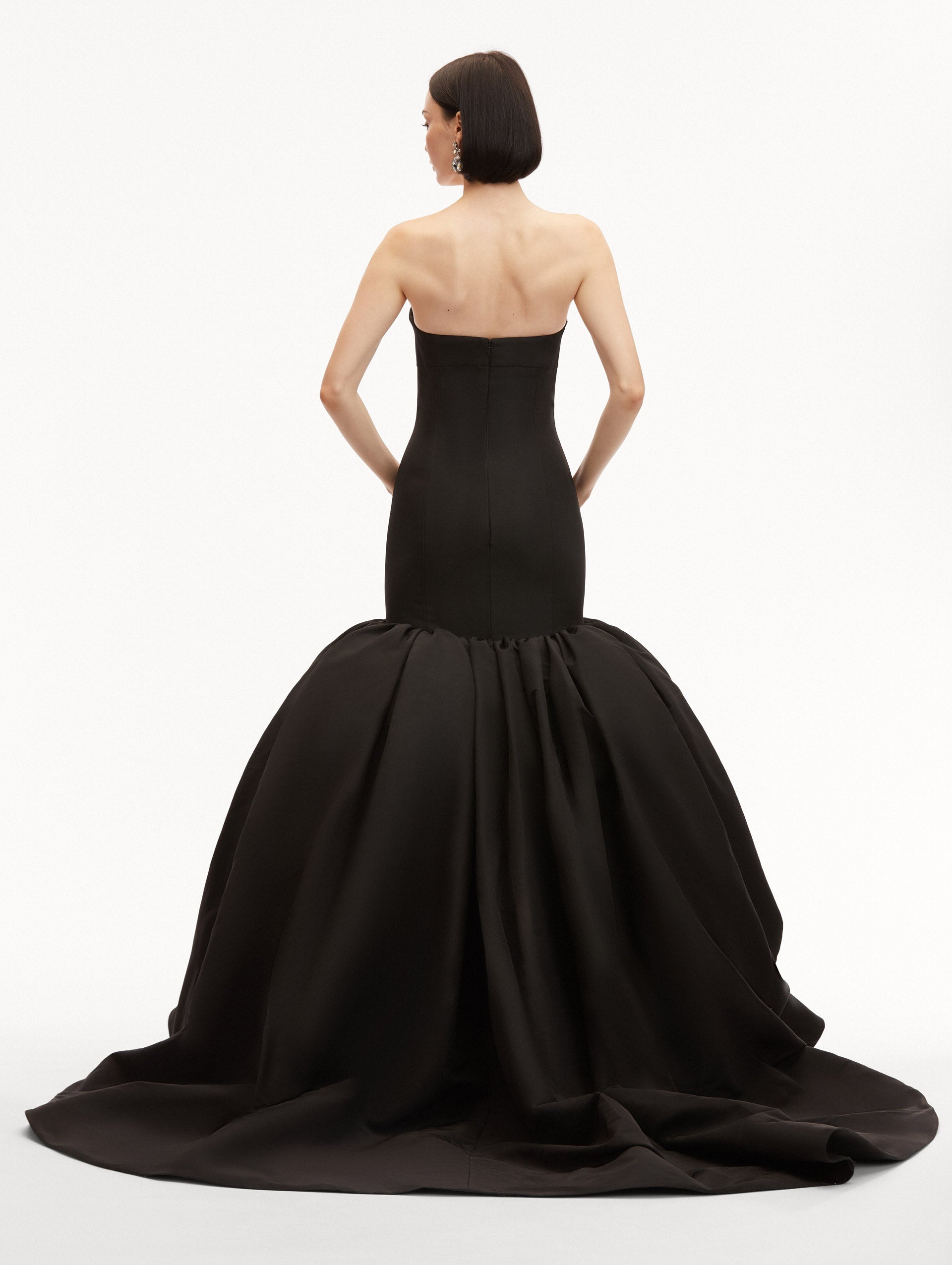 SILK FAILLE MERMAID GOWN - 3
