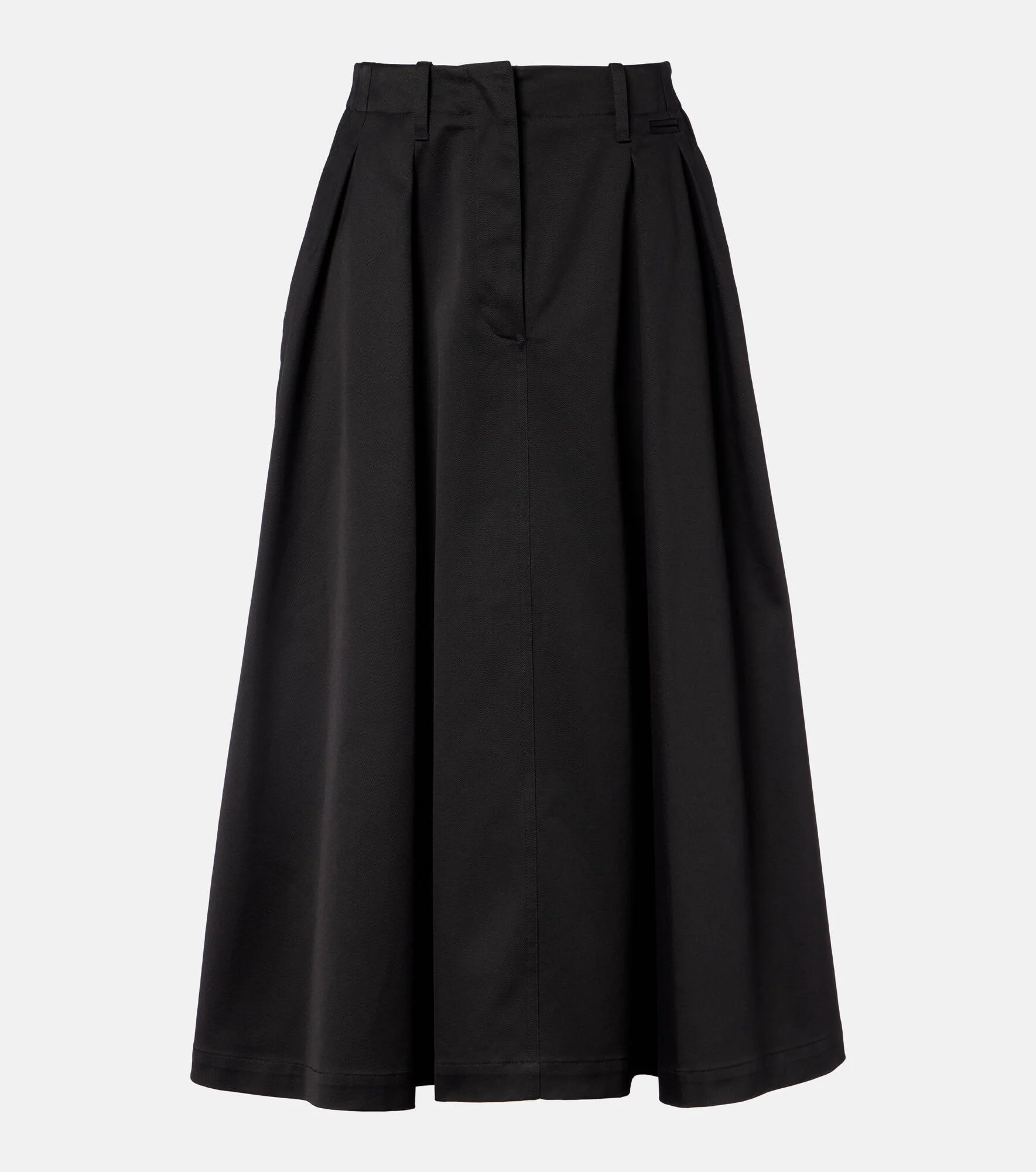 Cotton midi skirt - 1