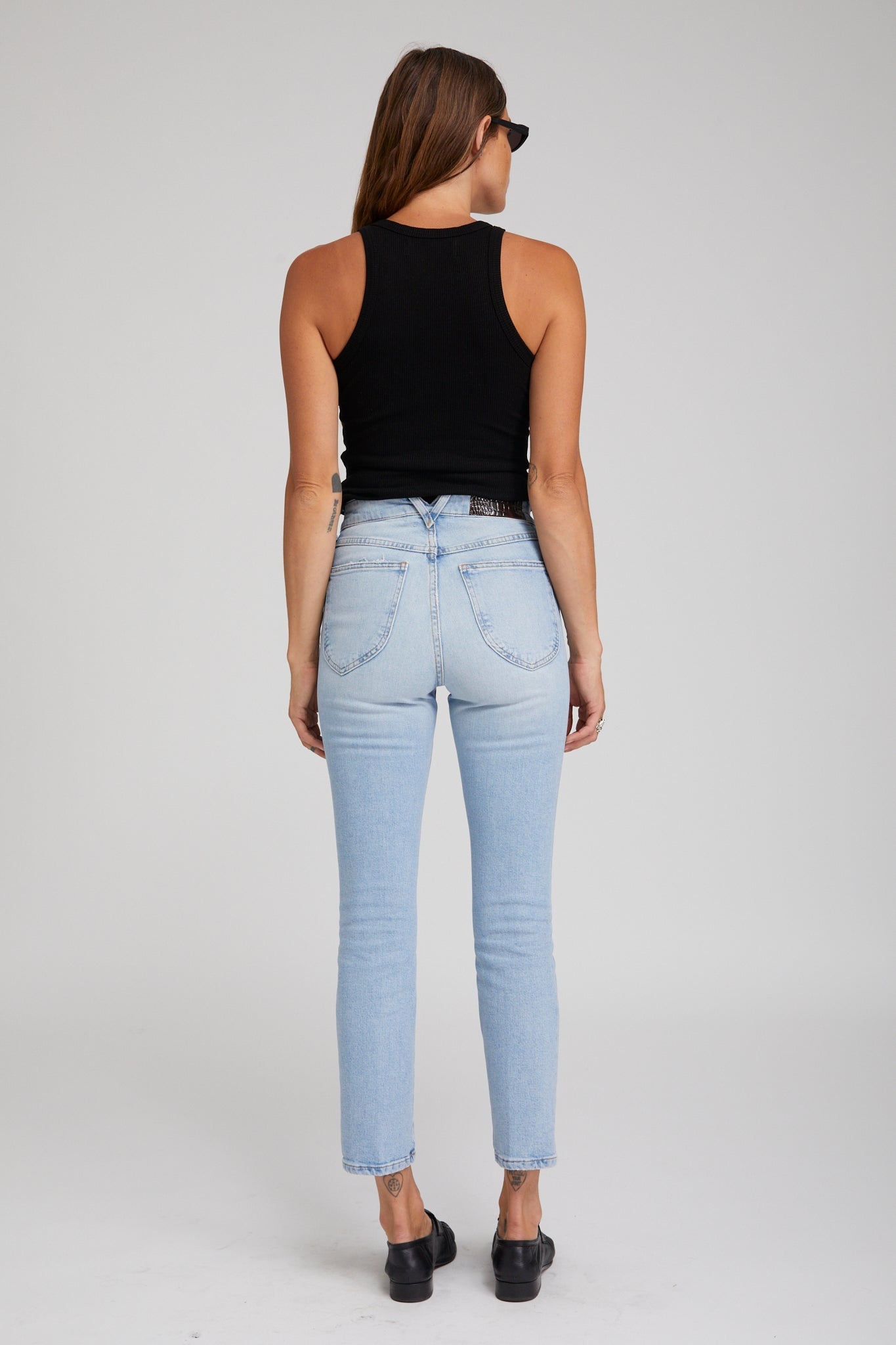 FRANÇOISE CROPPED SLIM STRAIGHT LEG DENIM - 3