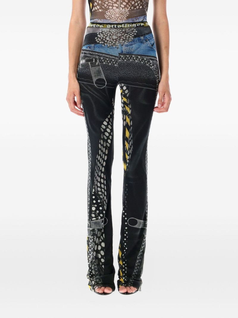 mesh printed trousers 1