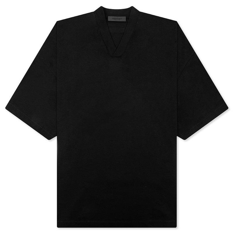V-NECK T-SHIRT T-SHIRT - JET BLACK - 1