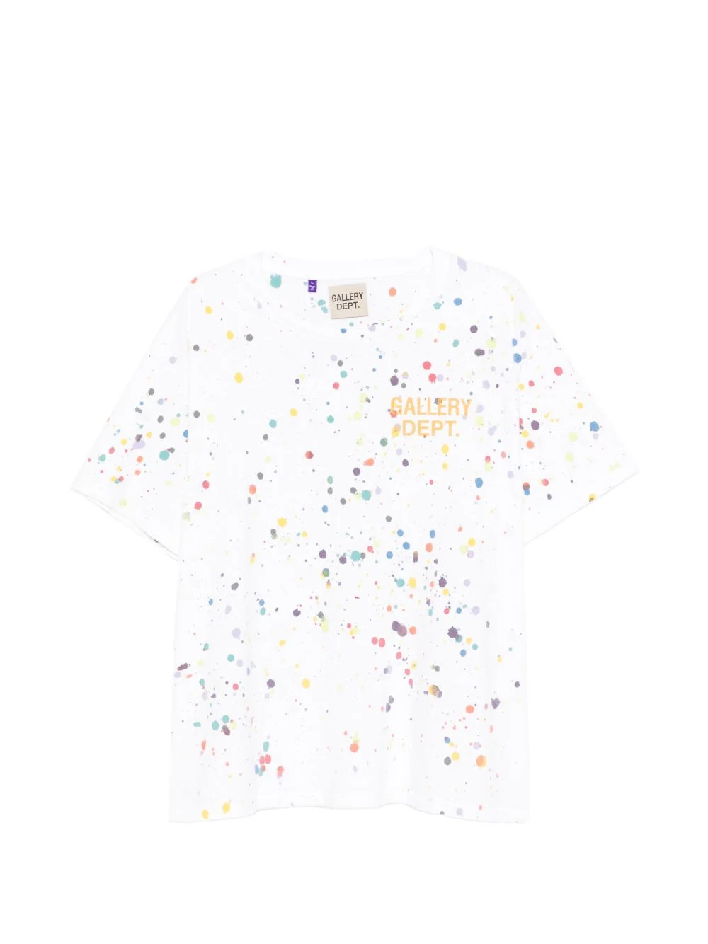 splatter-print T-shirt - 1