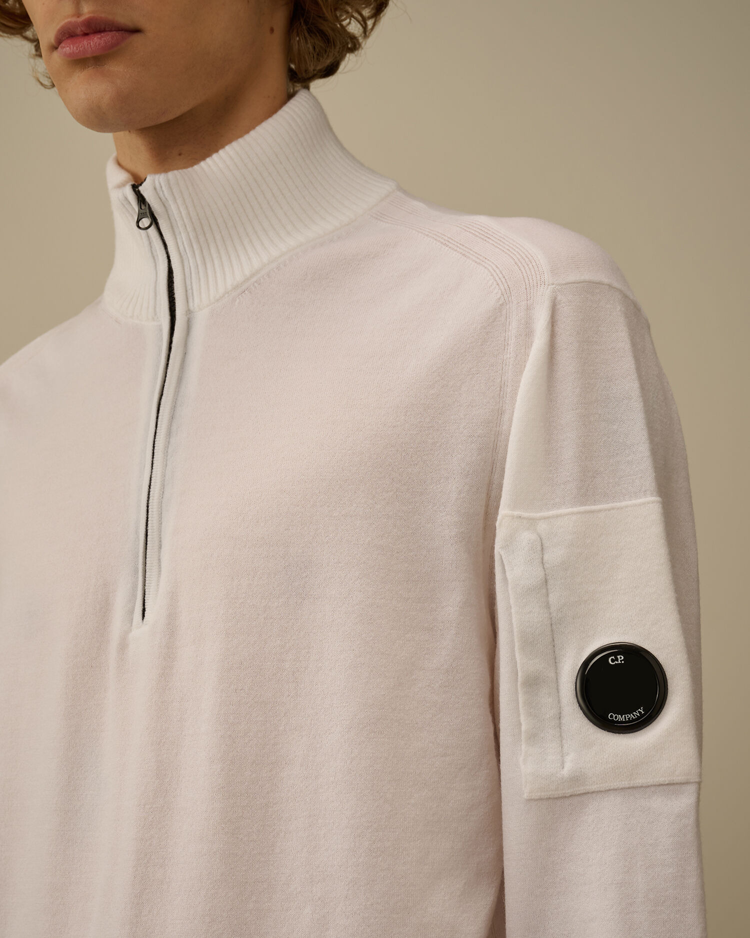 Extrafine Merino Wool Half Zip Sweater - 5