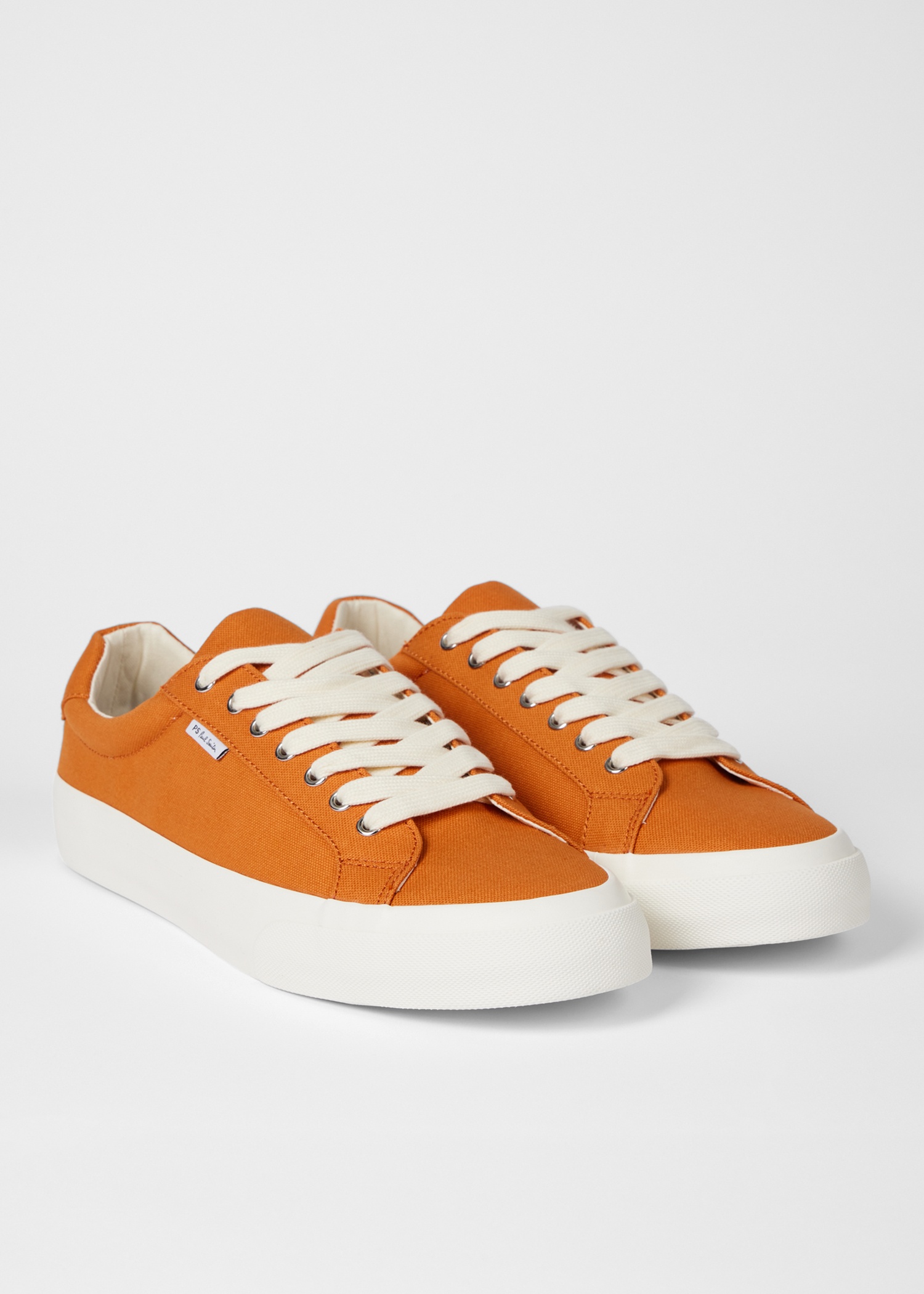 Orange Canvas 'Amos' Trainers - 2