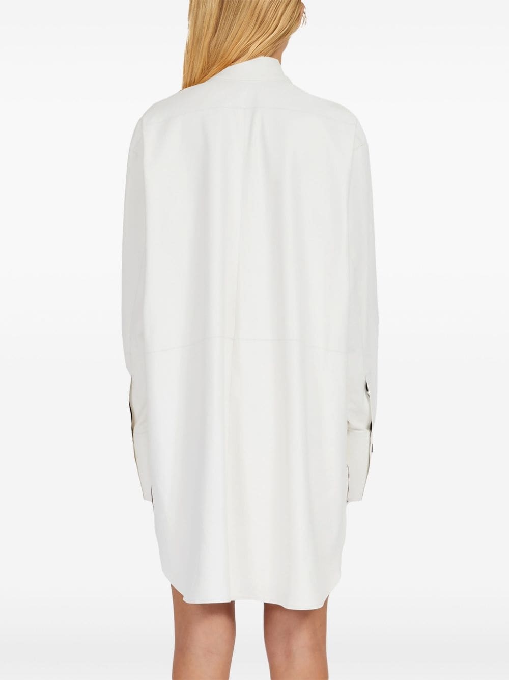 frog-collar long-sleeved kaftan - 4