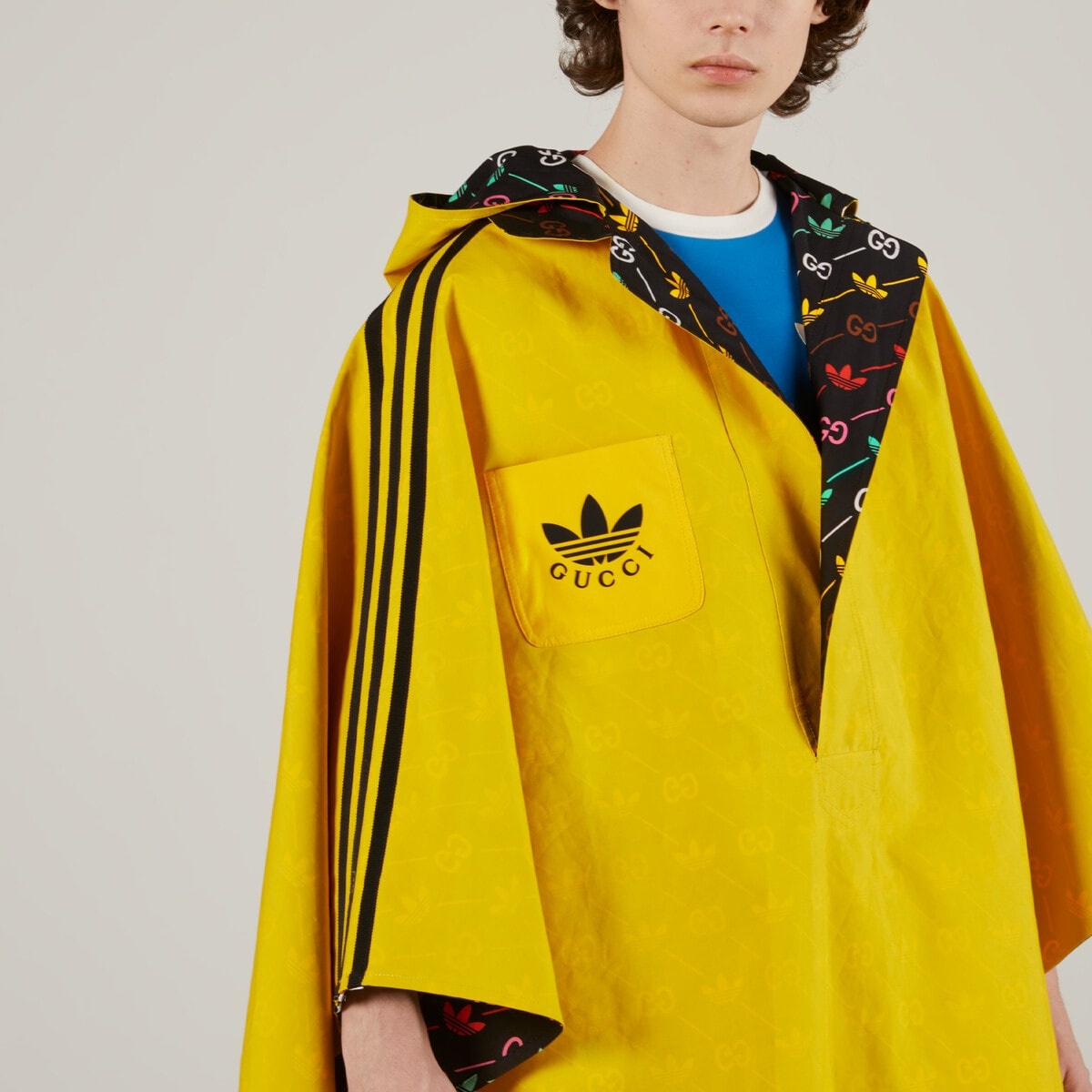 adidas x Gucci reversible cape coat - 4