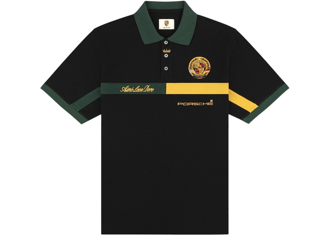 Aime Leon Dore x Porsche Racing Polo Black - 1