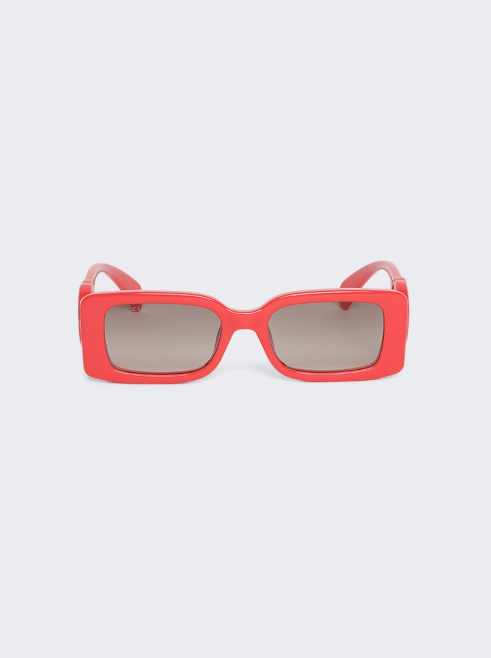 Rectangular Sunglasses Red - 1