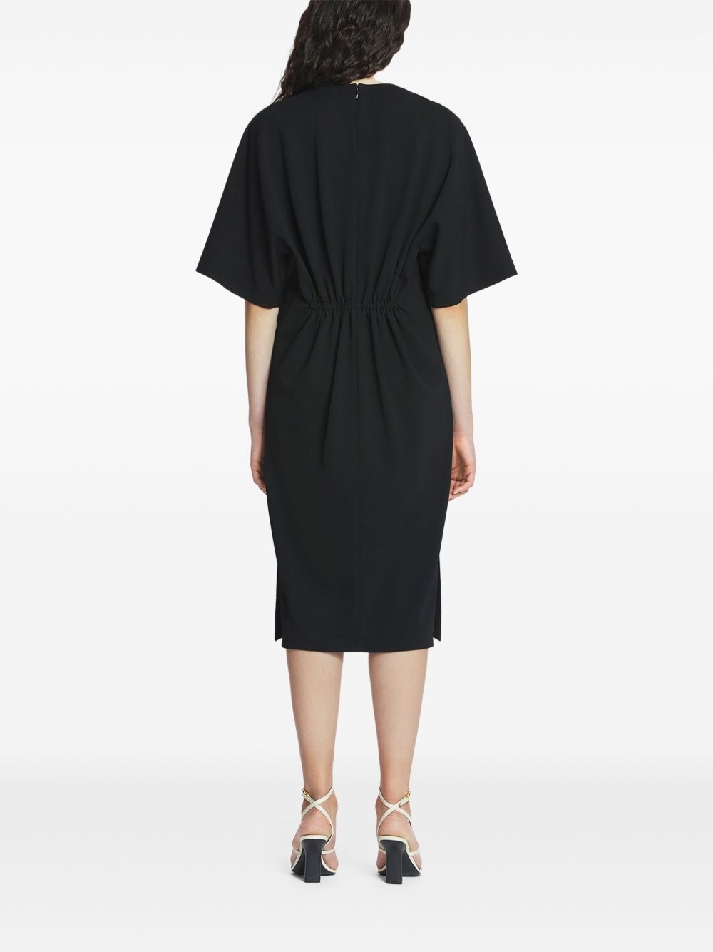 gathered midi dress - 3