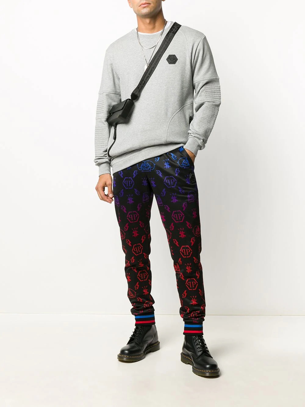 skull-print jogging trousers - 2