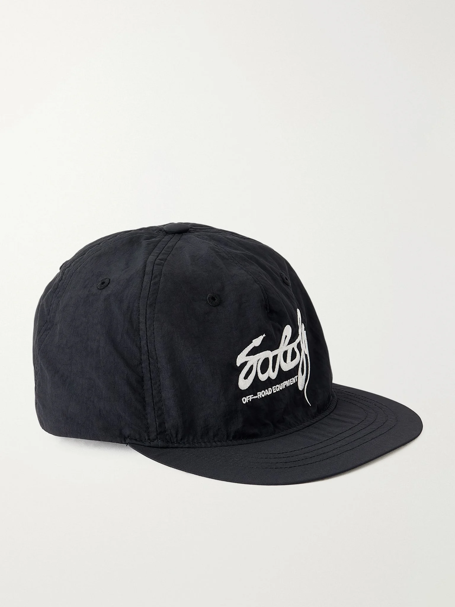 Flitesilk Logo-Embroidered Shell Cap Black - 1
