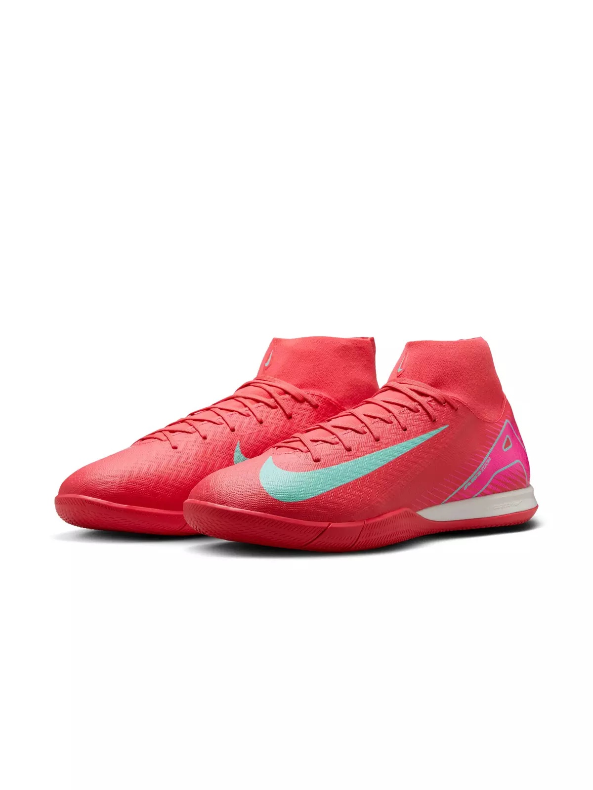 Mercurial Superfly 10 Academy IC "Ember Glow/Aurora Green" Men's Soccer Shoe - 3