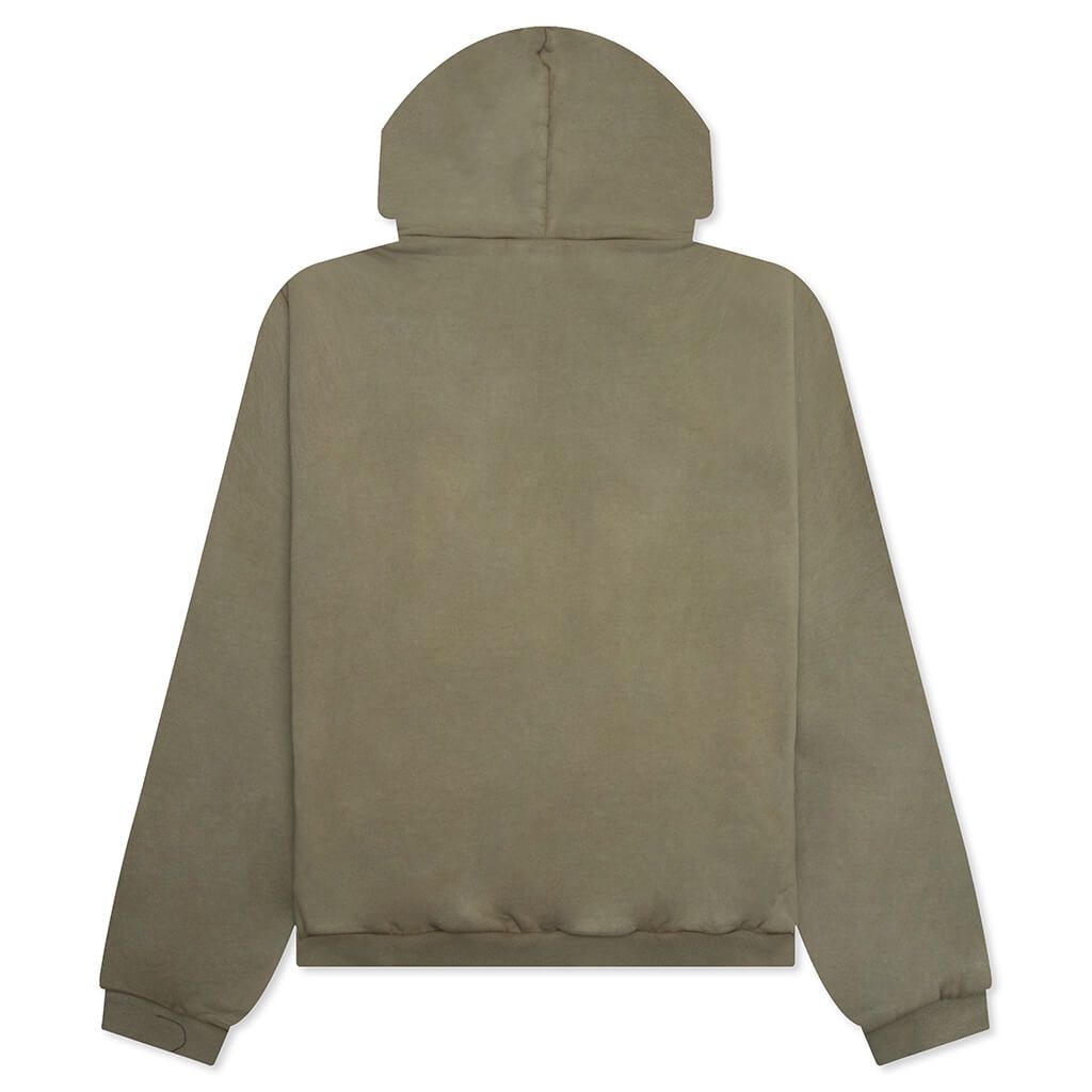 HEAVY FLEECE HOODIE - MILITARY - 2