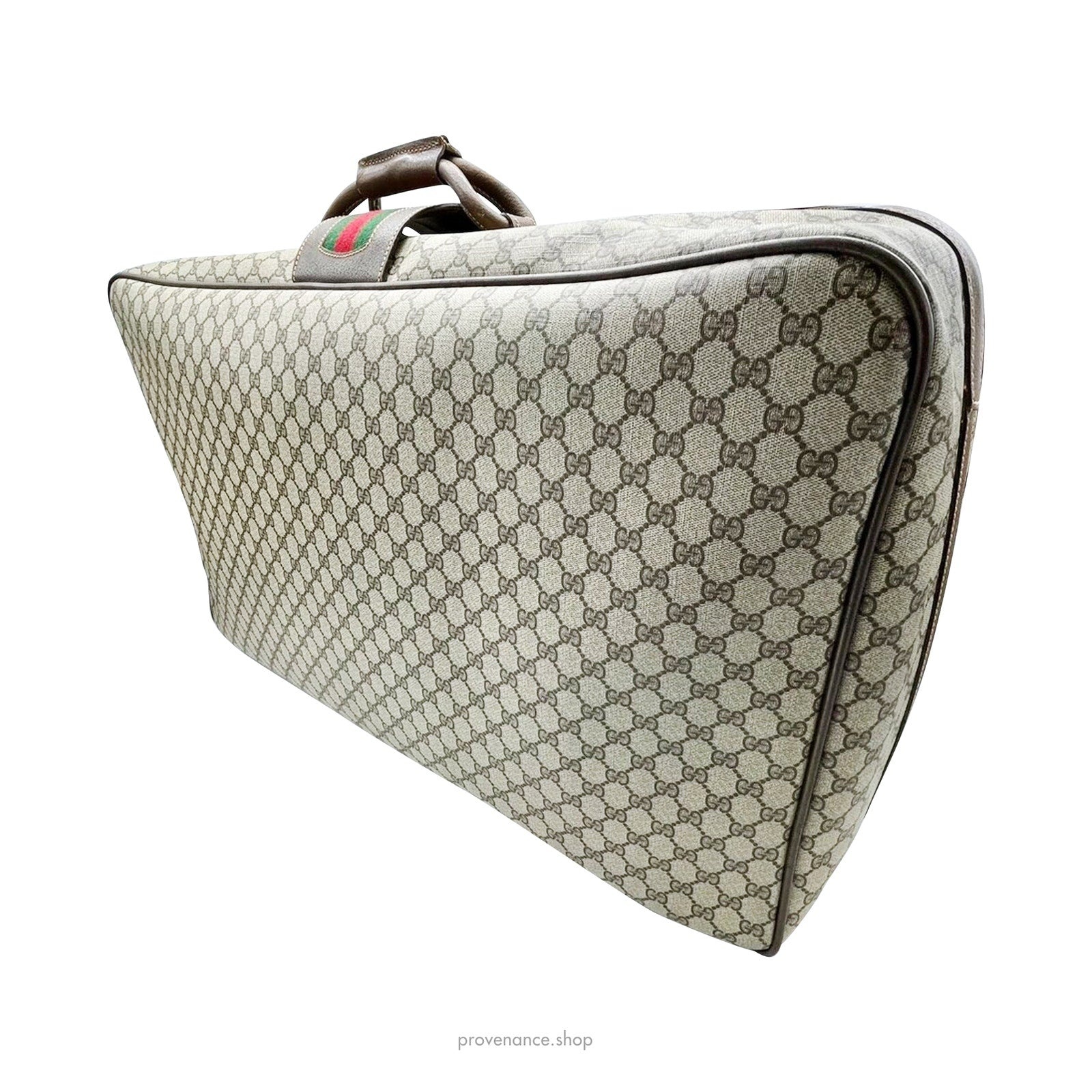 Gucci GG Supreme Suitcase with Web Detail - 3