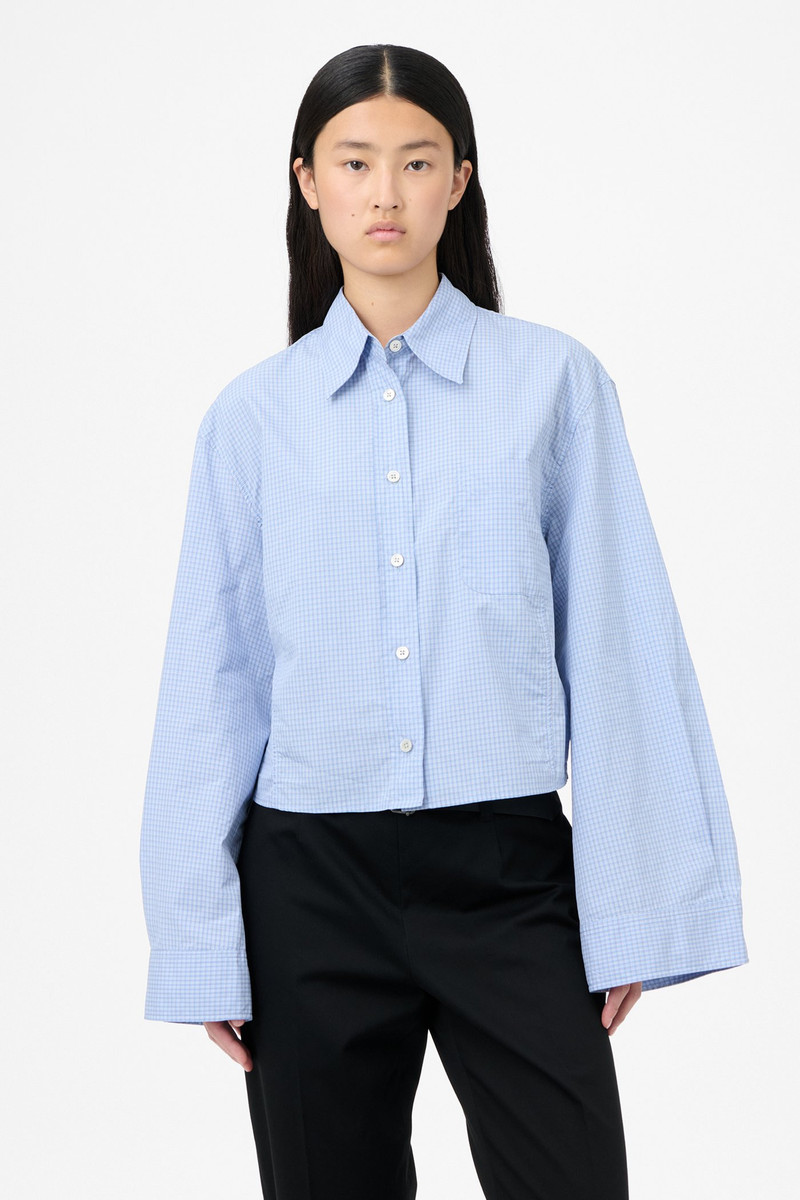 Balloon Shirt Micro Chip Check Super Poplin 3