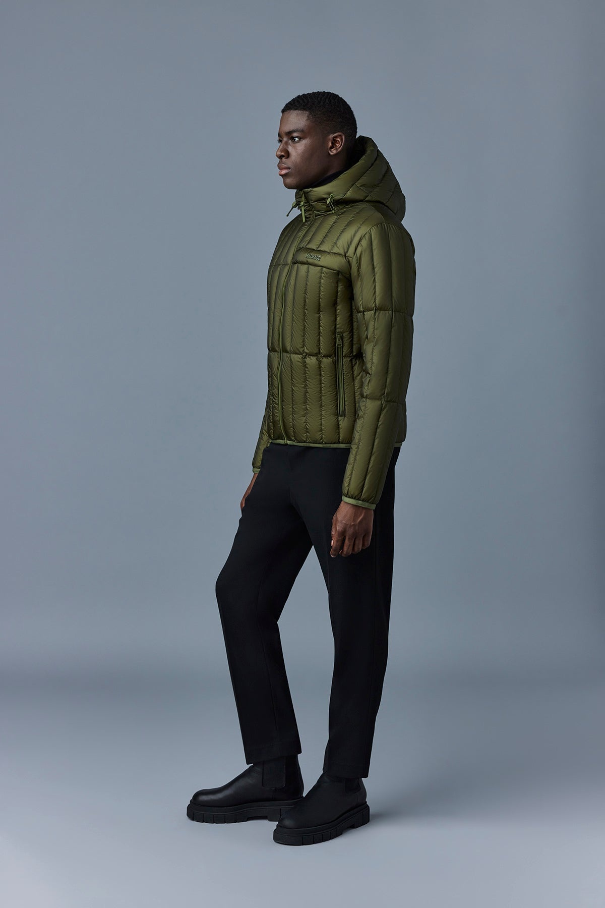 PETER Translucent ripstop light down jacket with hood - 3