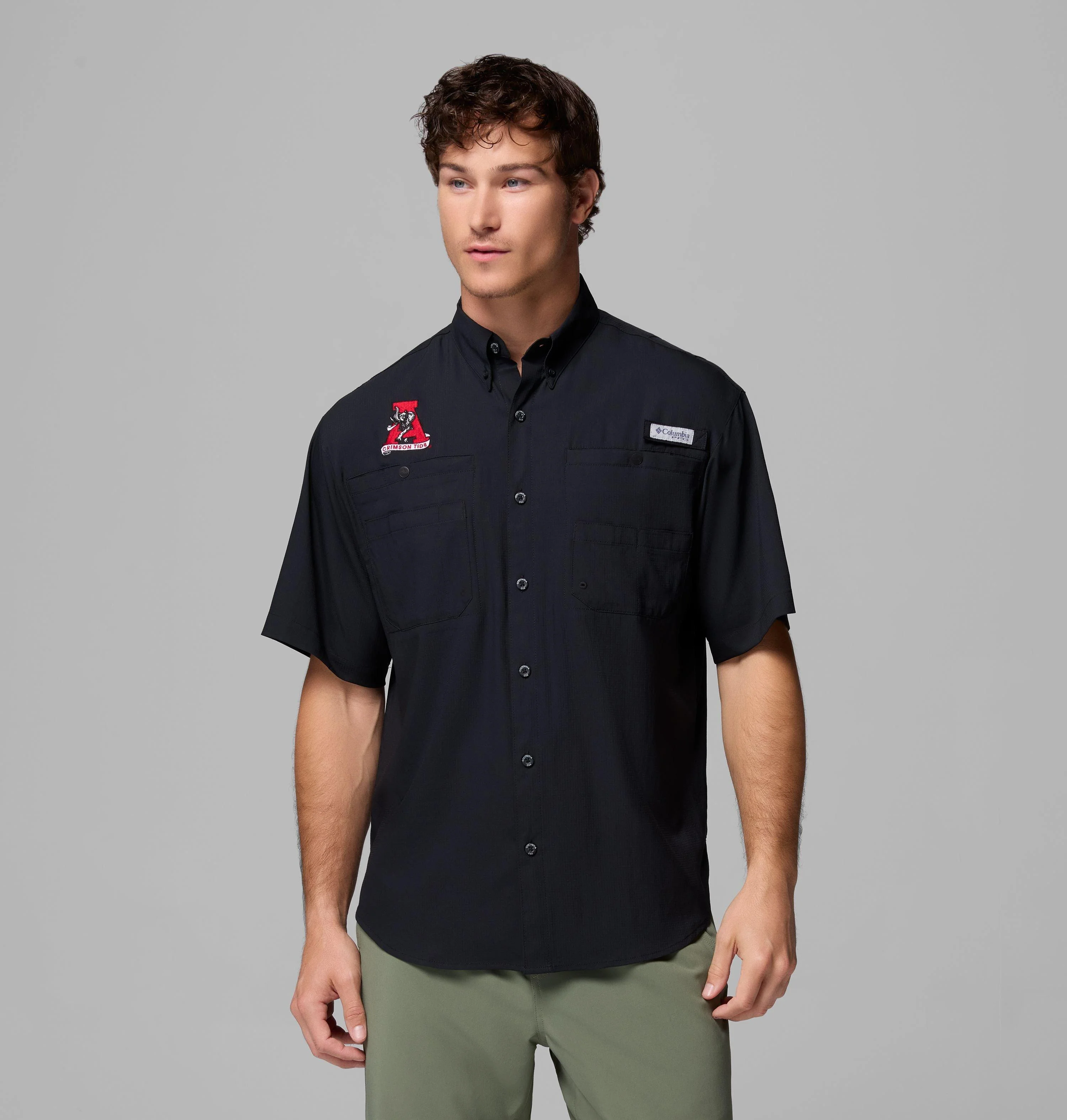 Men's Collegiate PFG Tamiami Short Sleeve Shirt - Alabama - 1