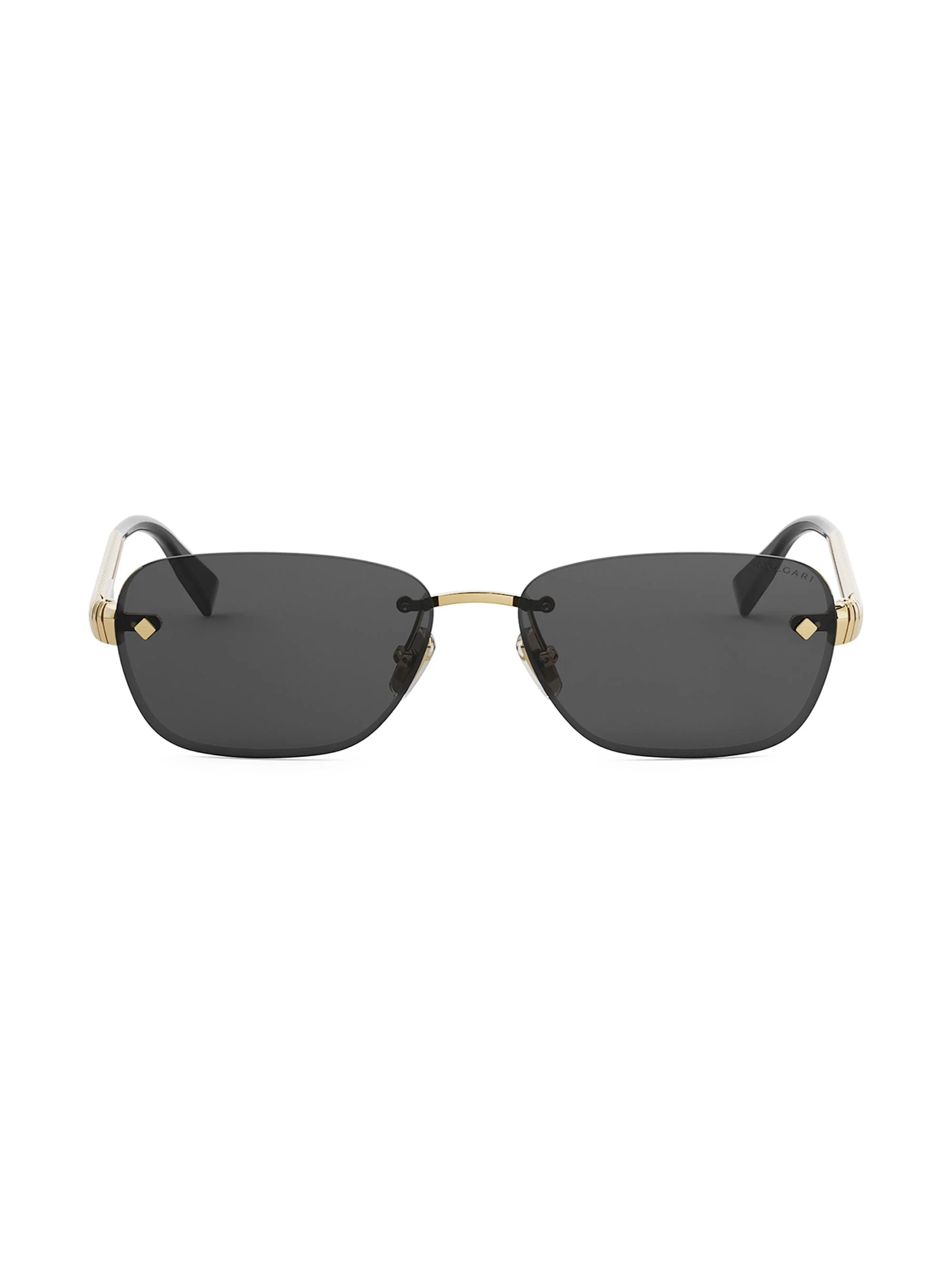 Women's Tubogas 55MM Rectangular Sunglasses - Gold Black - 1