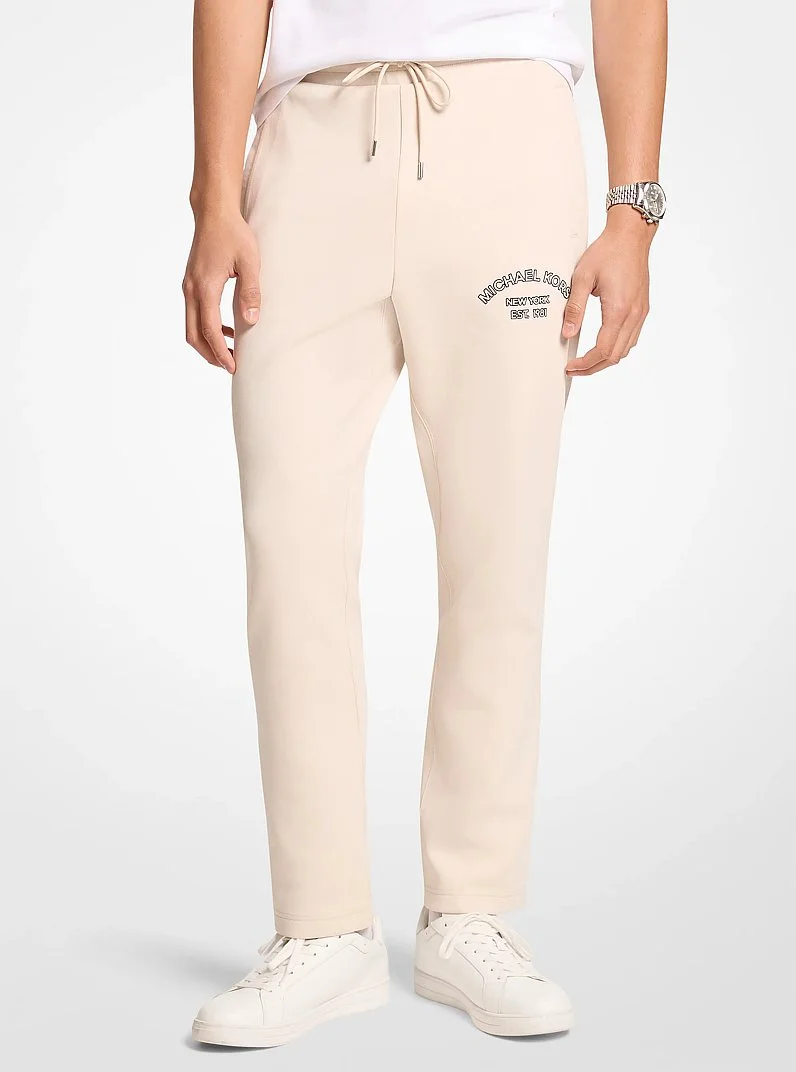 Logo Cotton Blend Joggers - 1