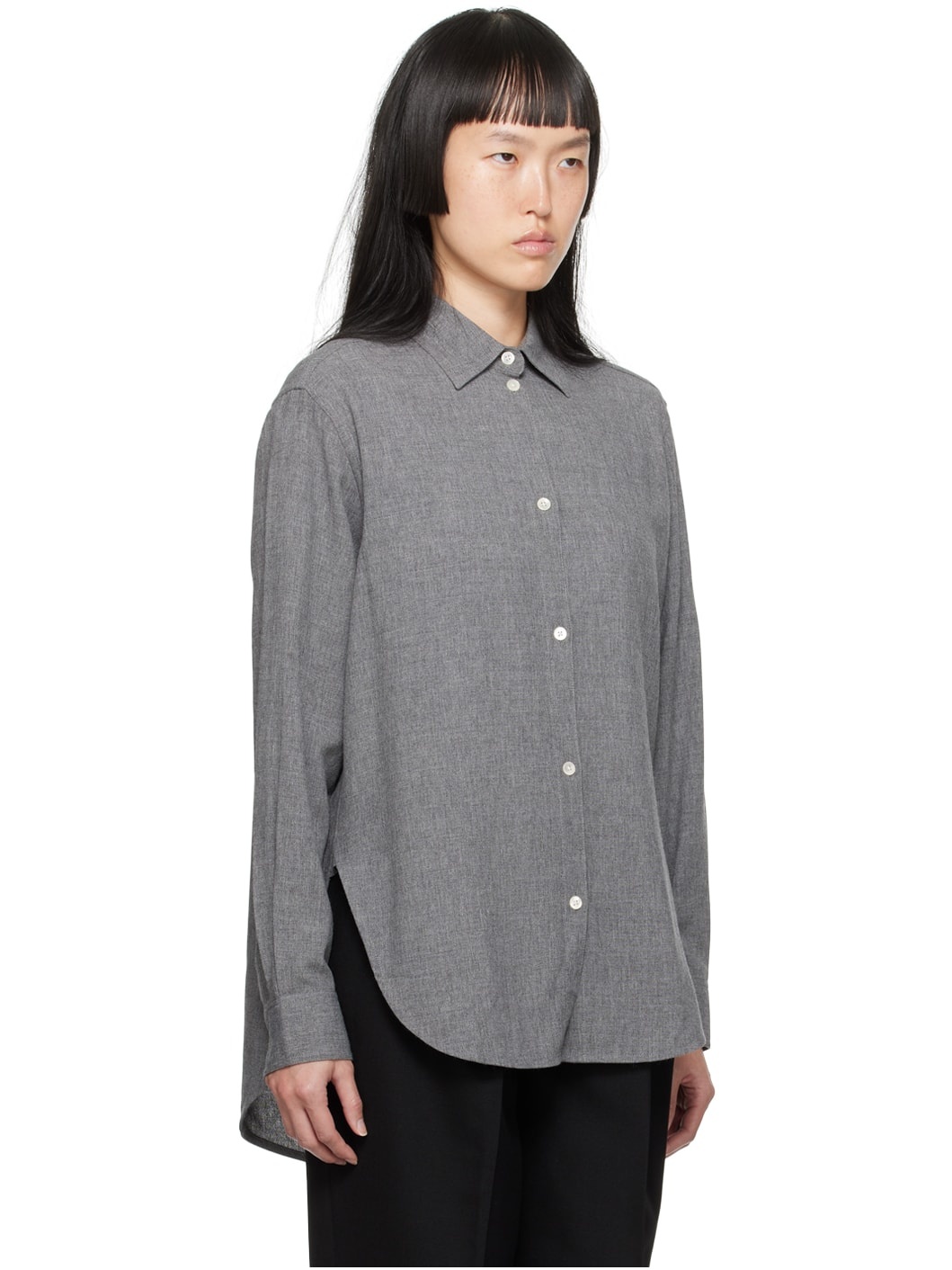 Gray Relaxed-Fit Shirt - 2