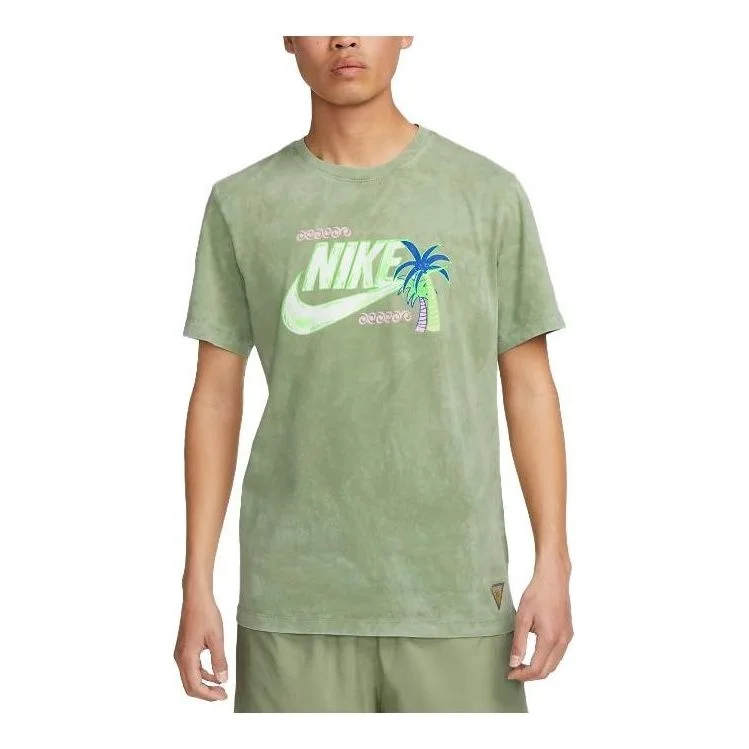 Nike Sportswear Coconut Tree T-Shirt 'Green' FB9789-386 - 1