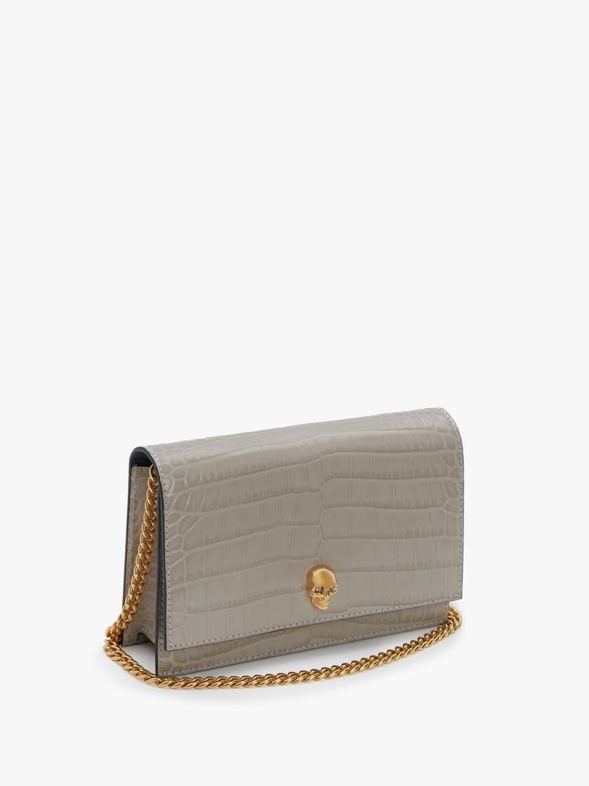 Small Skull Bag in Grey - 2