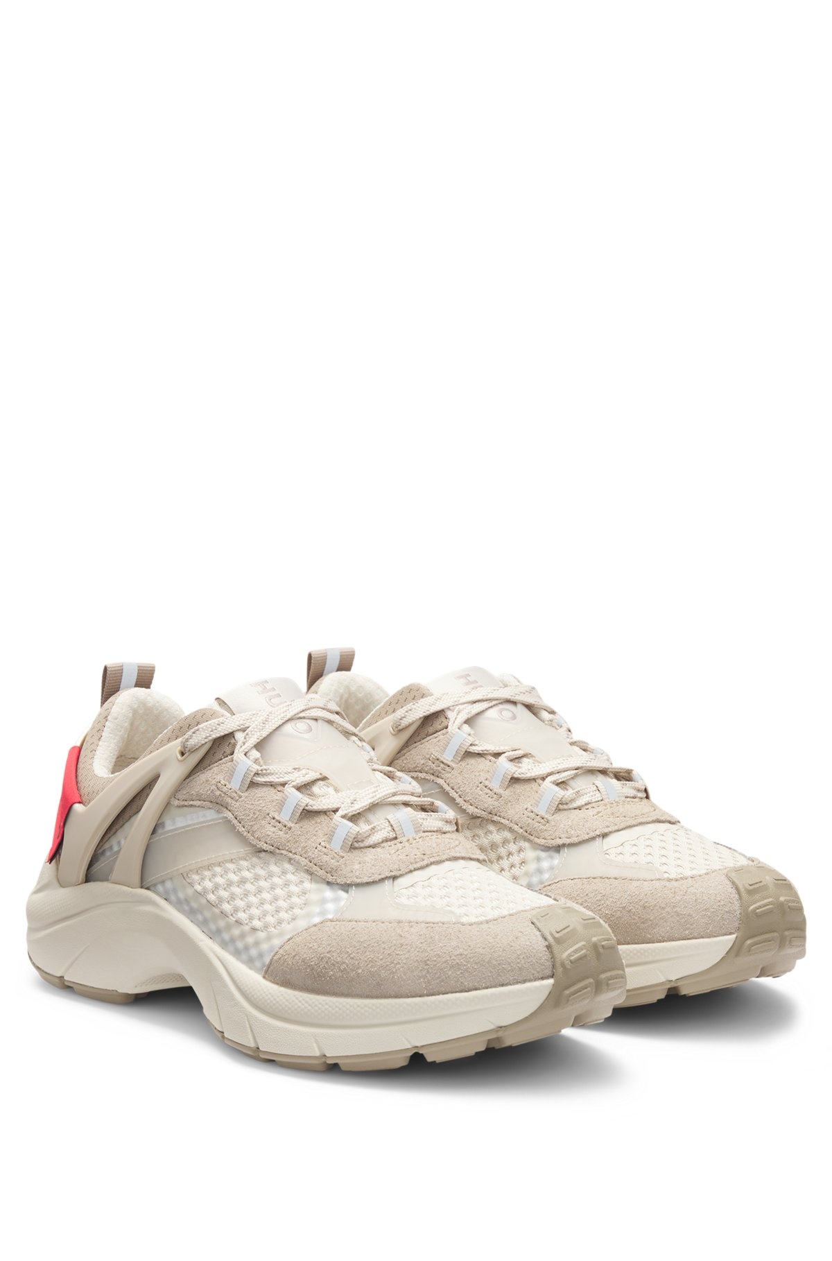 SIGNATURE TRAINERS WITH MESH AND SUEDE - 2
