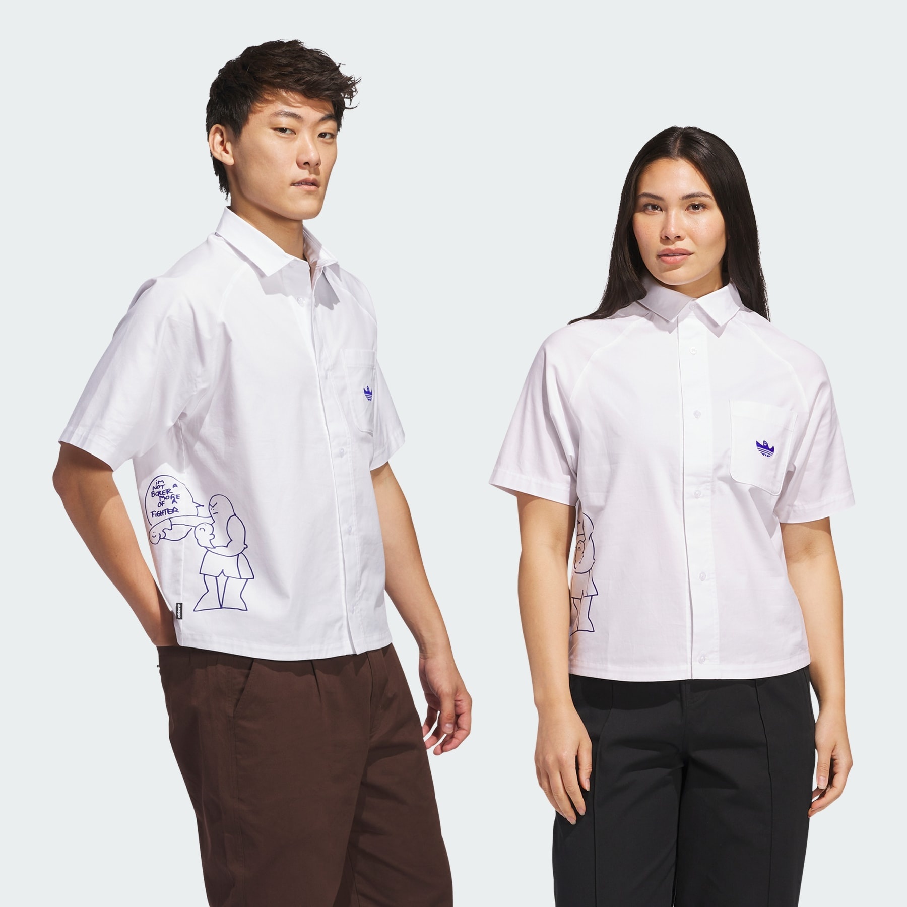 Shmoofoil Fighter Button-Up Shirt (Gender Neutral) - 3