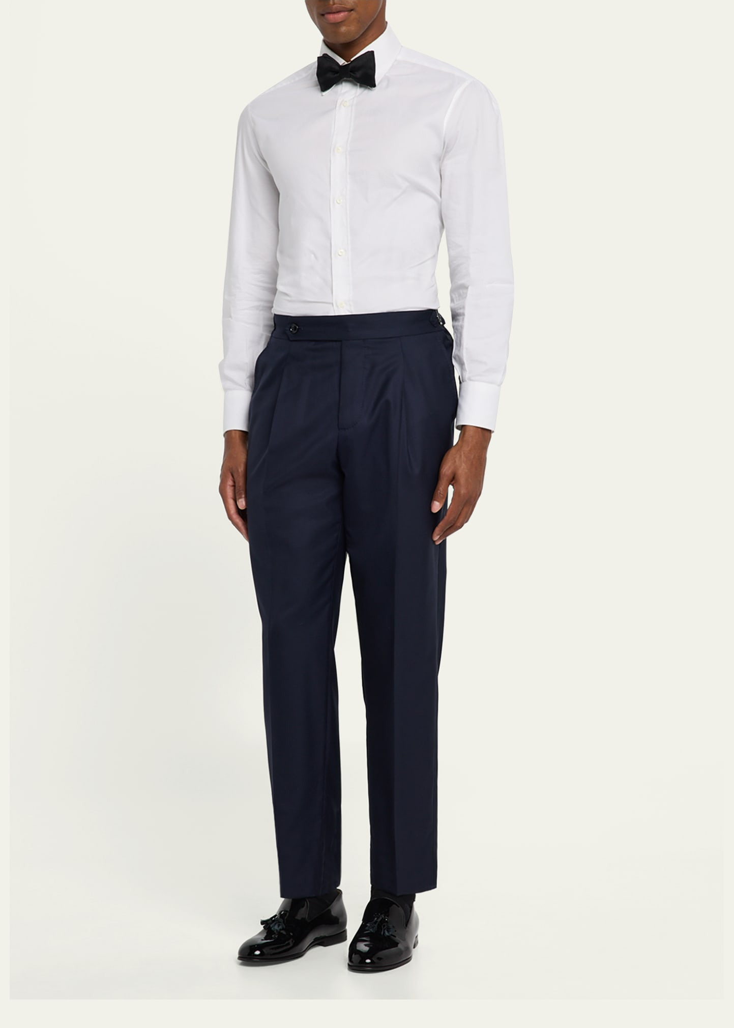 Men's Side-Tab Pleated Trousers - 2