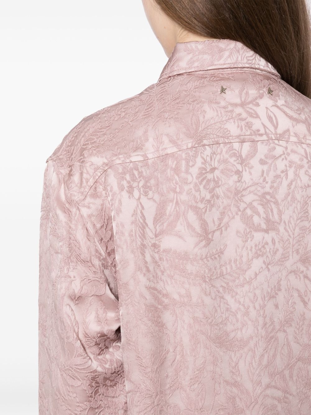 floral-embroidered shirt - 5