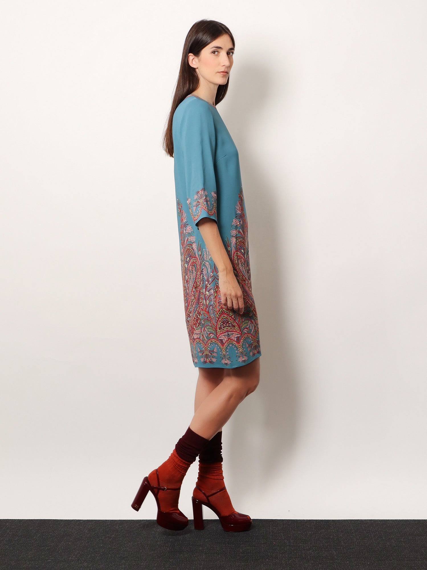 Viscose Blend Dress With Iconic Print - 2