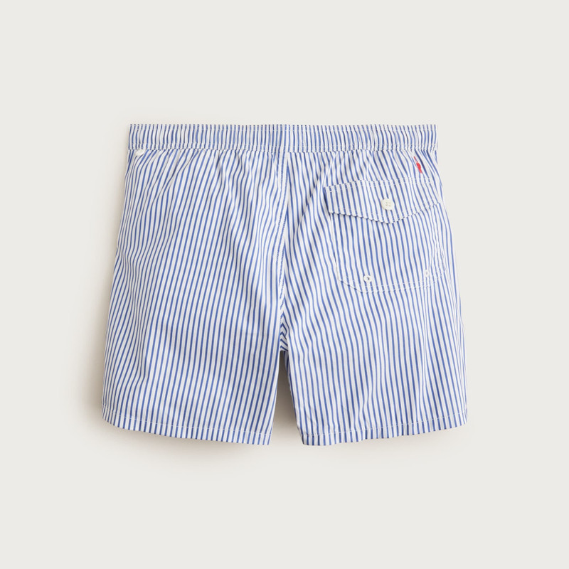 6" stretch swim trunk in cotton blend 6