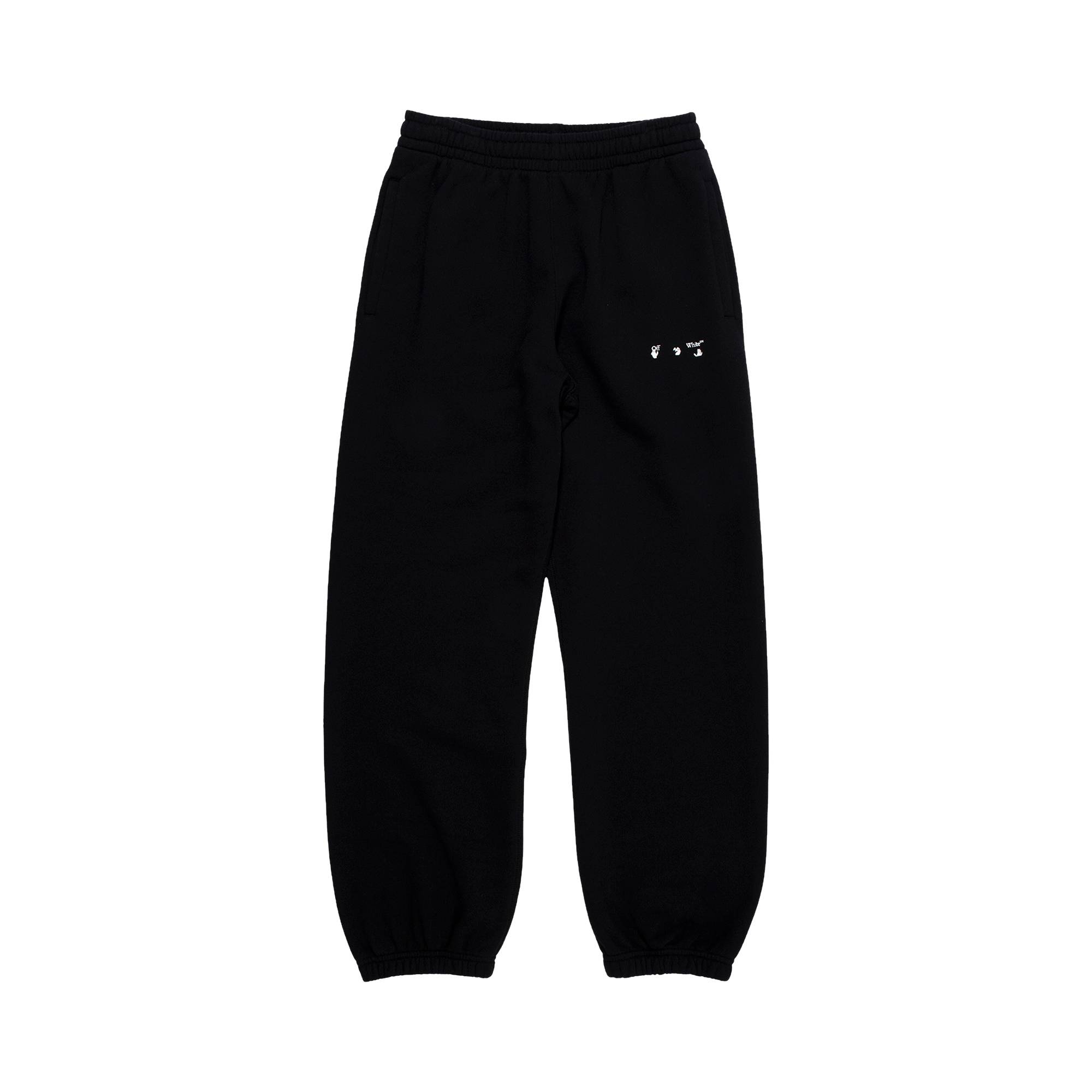 Off-White Sprayed Caravaggio Slim Sweatpants 'Black/White' - 1