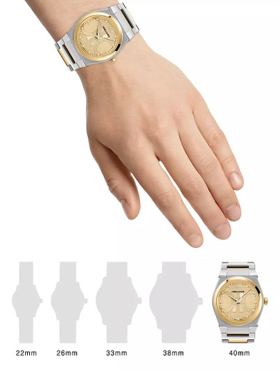 FERRAGAMO Vega Capsule Diamond & Stainless Steel Bracelet Watch/40MM outlook