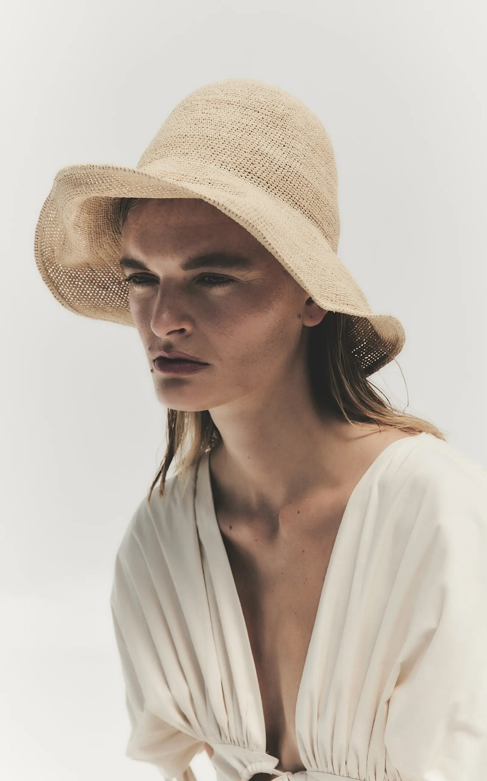 Teagan Raffia Hat neutral - 2