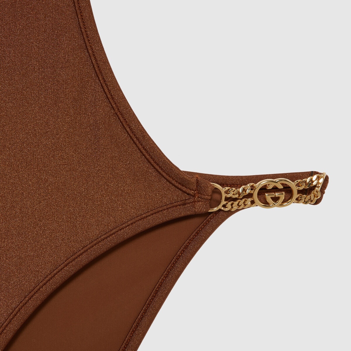 Sparkling jersey swimsuit with Interlocking G - 4
