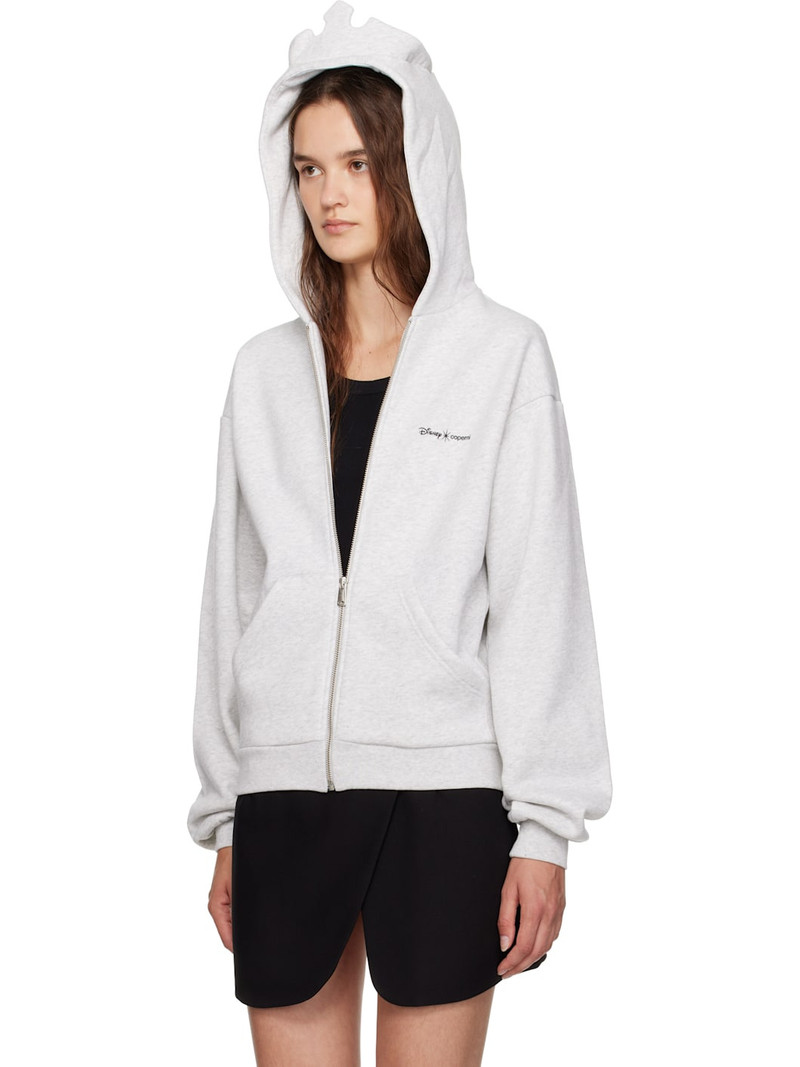 COPERNI Gray Disney Crown Zip Up Hoodie outlook