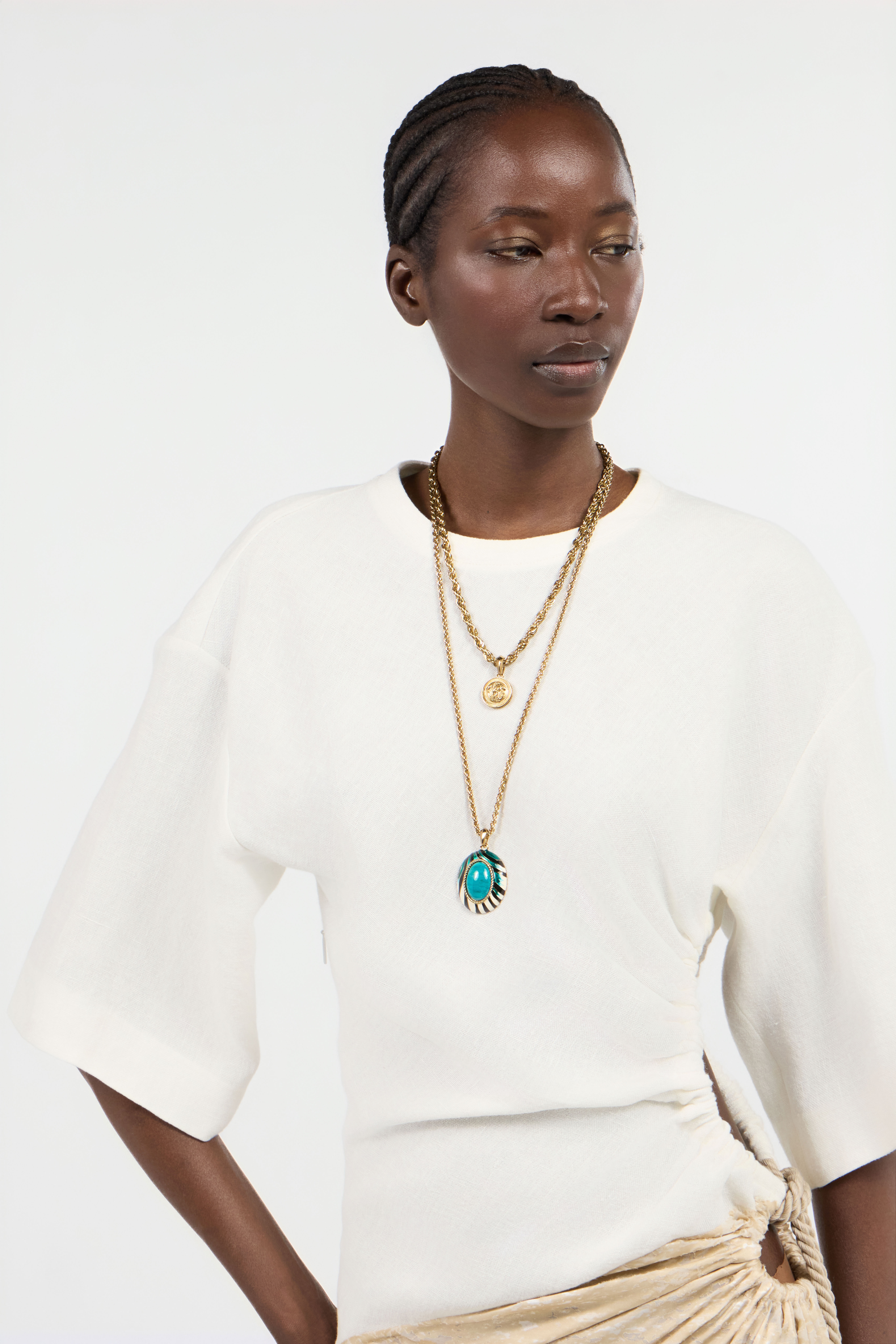 Ray Of Sea Print Necklace - 2