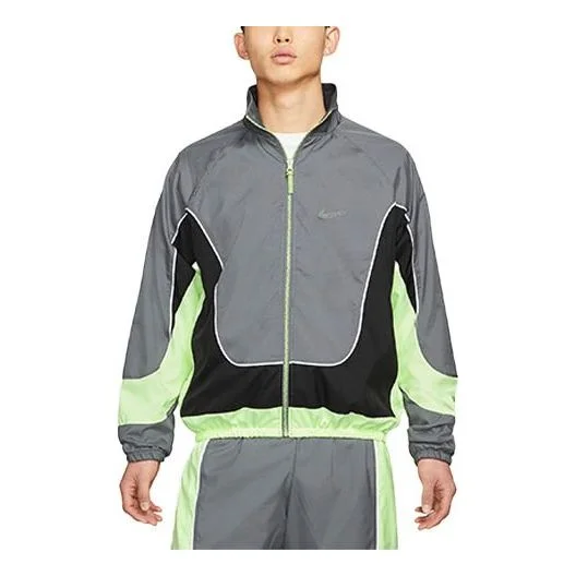 Nike Throwback Colorblock에 의하여 길쌈되는 스포츠 농구 대 고리 재킷 CV1932-084 - 1