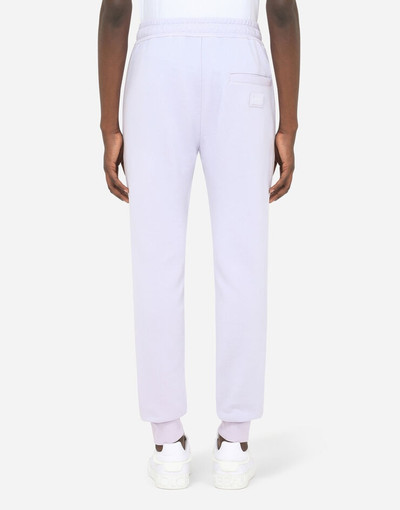 Dolce & Gabbana Jersey jogging pants with branded tag outlook