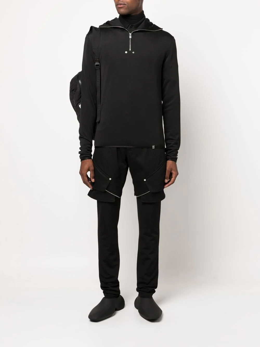 half-zip long-sleeved sweatshirt - 2