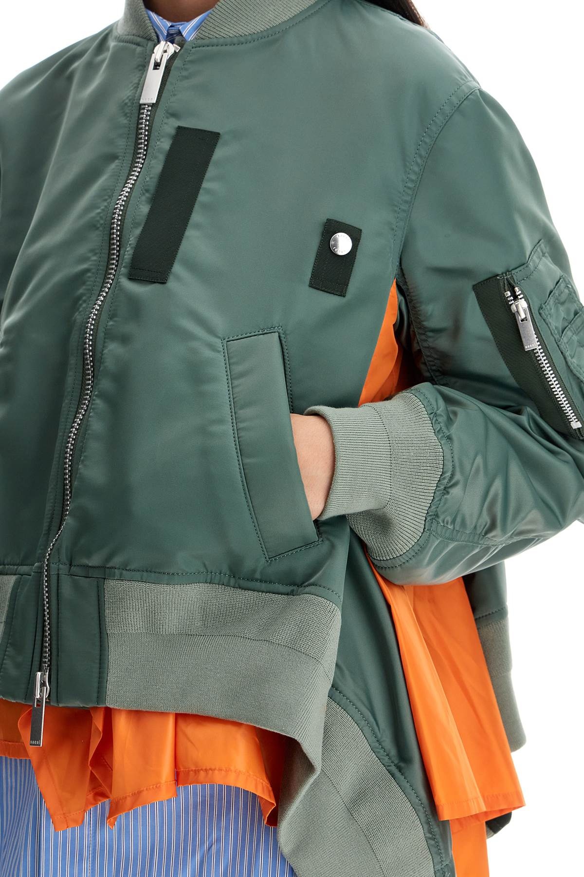 Bomber In Nylon Con Inserti - 2