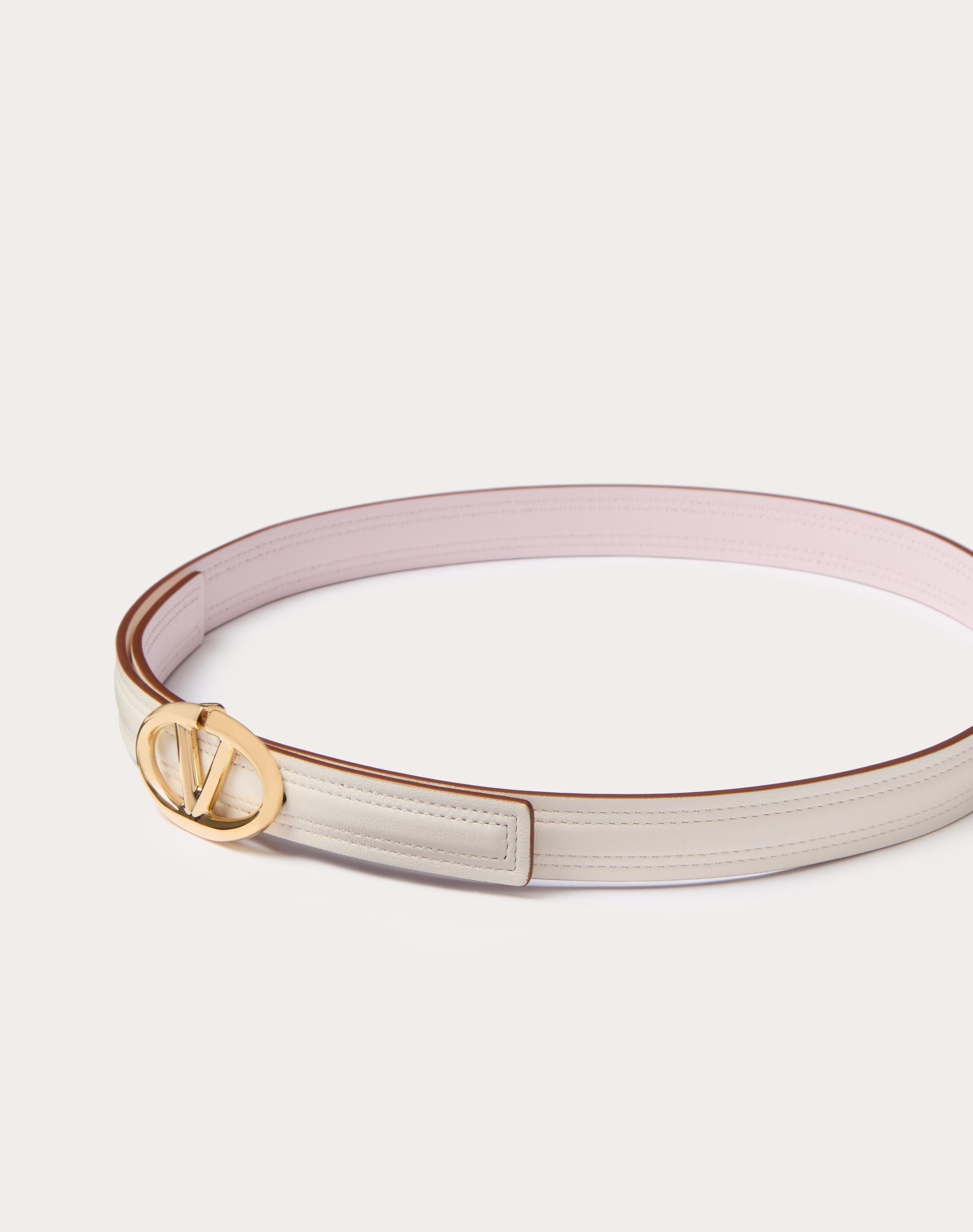 THE BOLD EDITION VLOGO SHINY CALFSKIN BELT 20 MM - 4